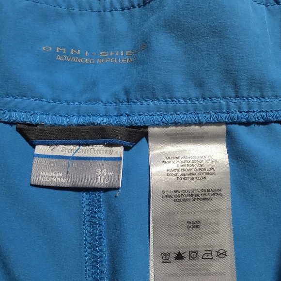 Men's Athletic Blue and Black Shorts - Picture 2 of 6